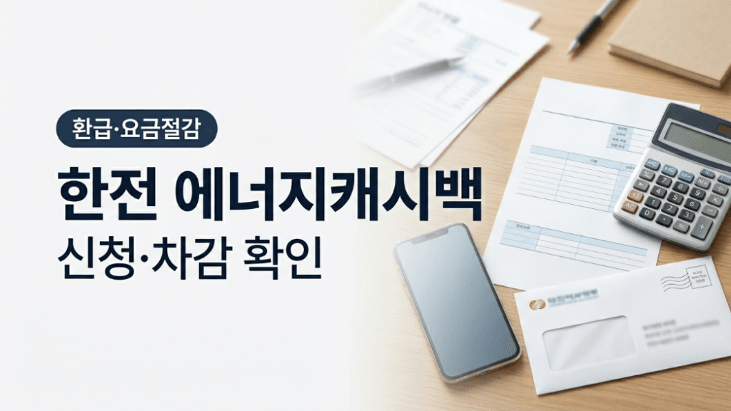 한전 에너지캐시백 신청방법 대표 이미지