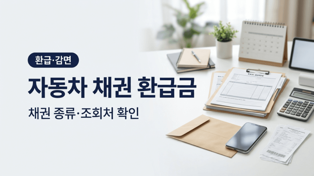 자동차 채권 환급금 대표 이미지
