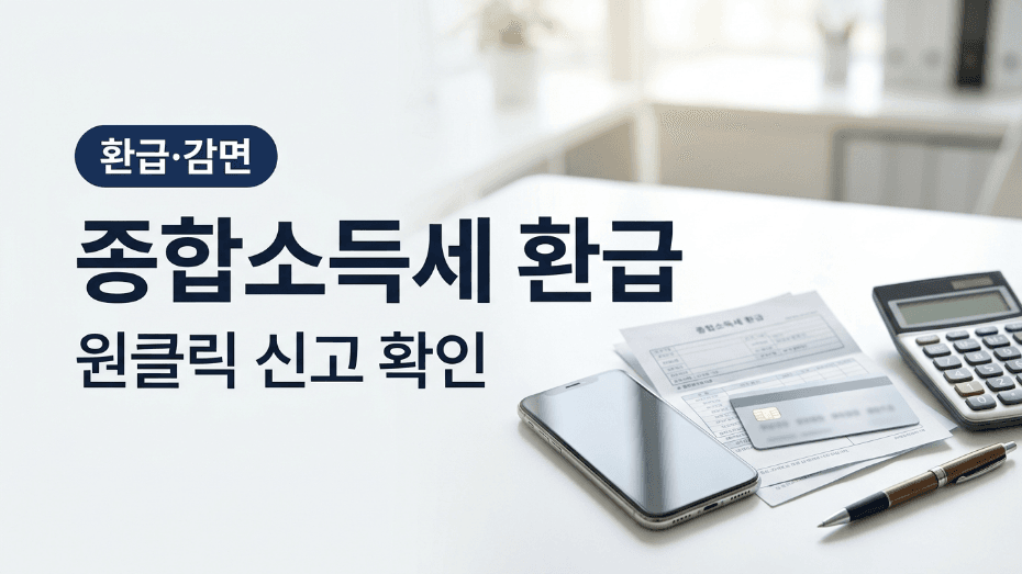 원클릭 환급 신고 무료 확인 대표 이미지