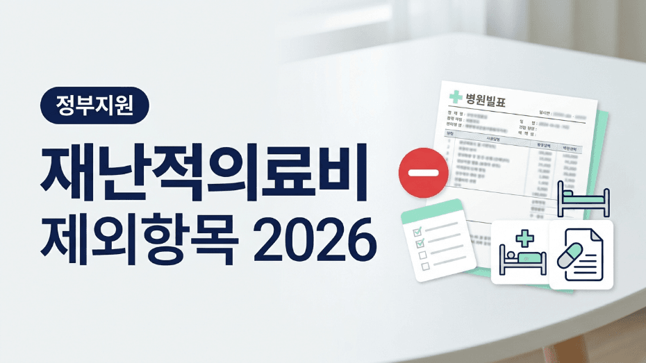 재난적의료비 제외항목 2026 대표 이미지